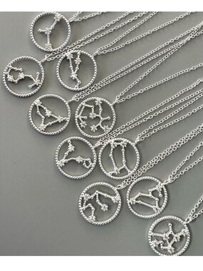 Sterling Silver Zodiac Constellation Necklaces